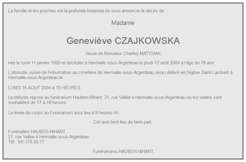 Image Annonce nécrologique