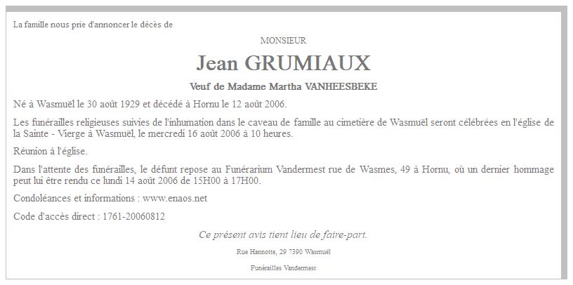 Image Annonce nécrologique