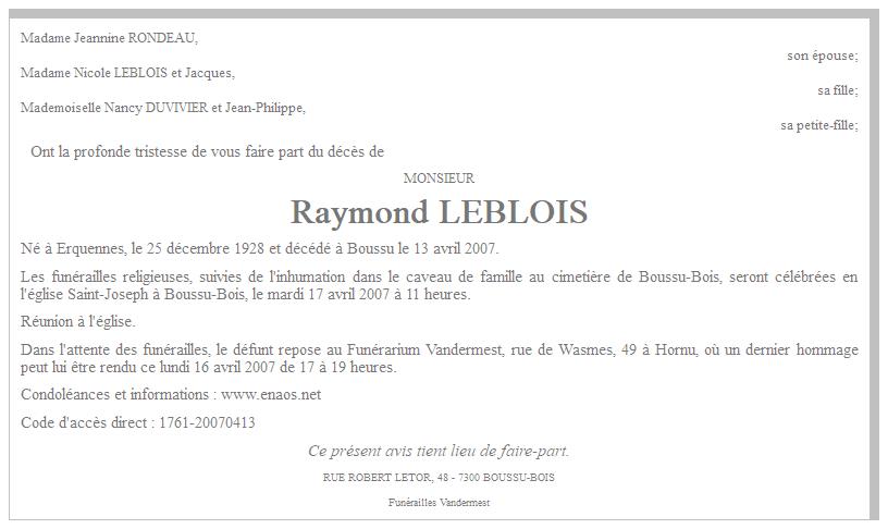 Image Annonce nécrologique