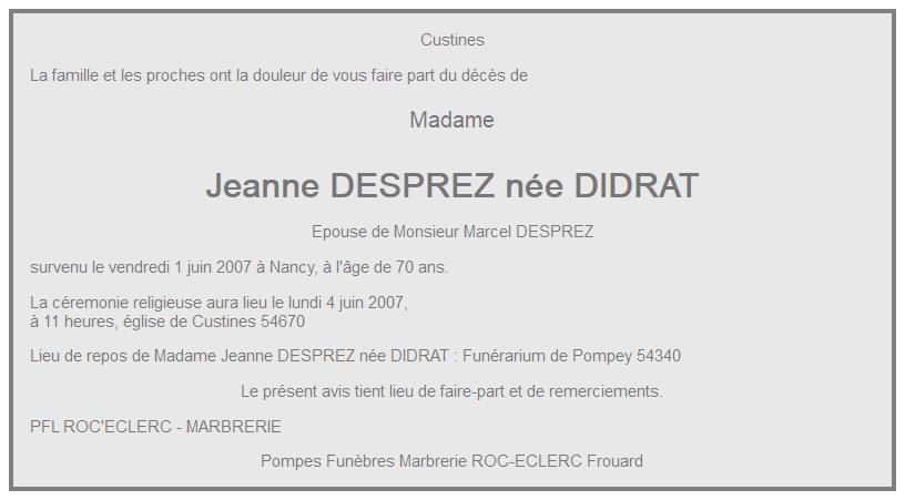 Image Annonce nécrologique