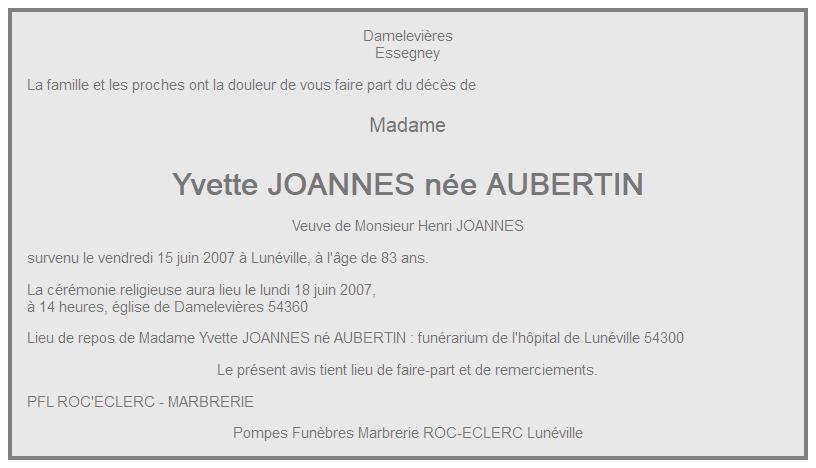 Image Annonce nécrologique