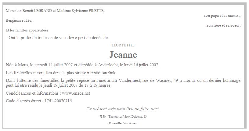 Image Annonce nécrologique