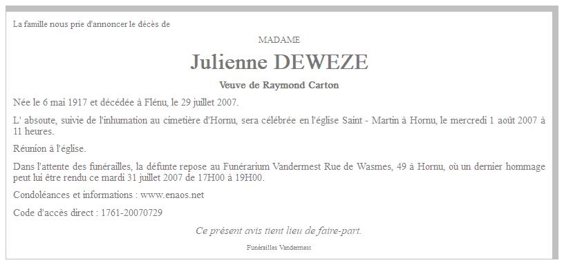 Image Annonce nécrologique