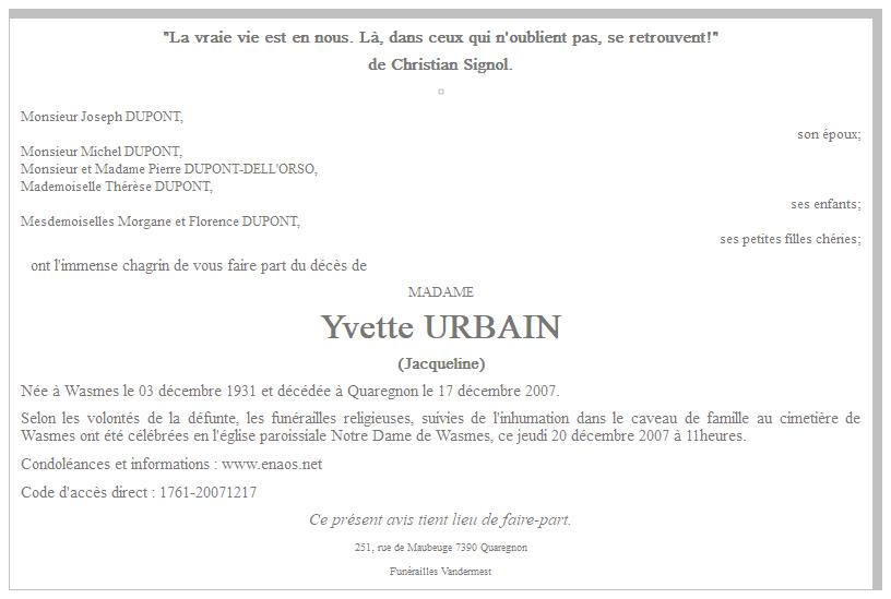 Image Annonce nécrologique