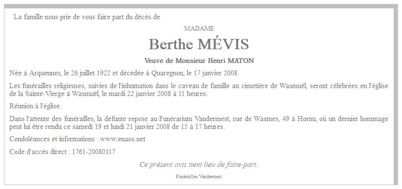 Image Annonce nécrologique