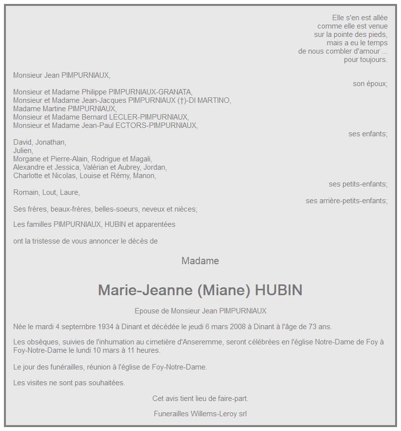 Image Annonce nécrologique