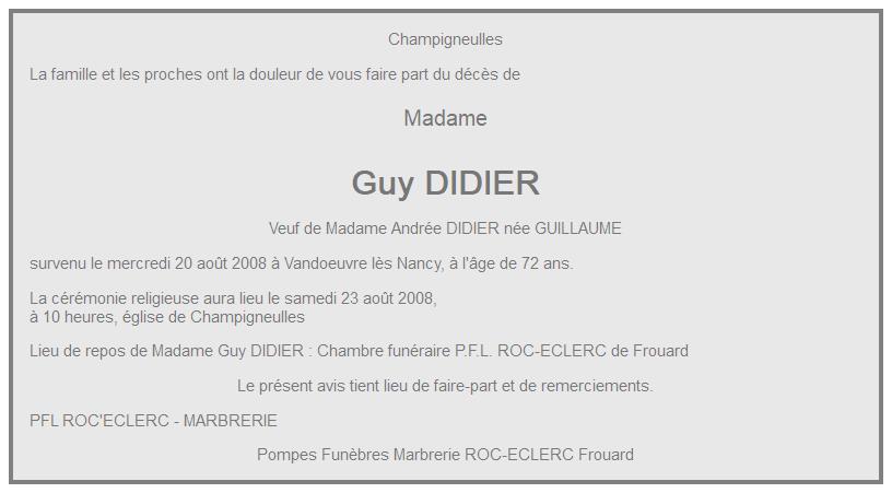Image Annonce nécrologique