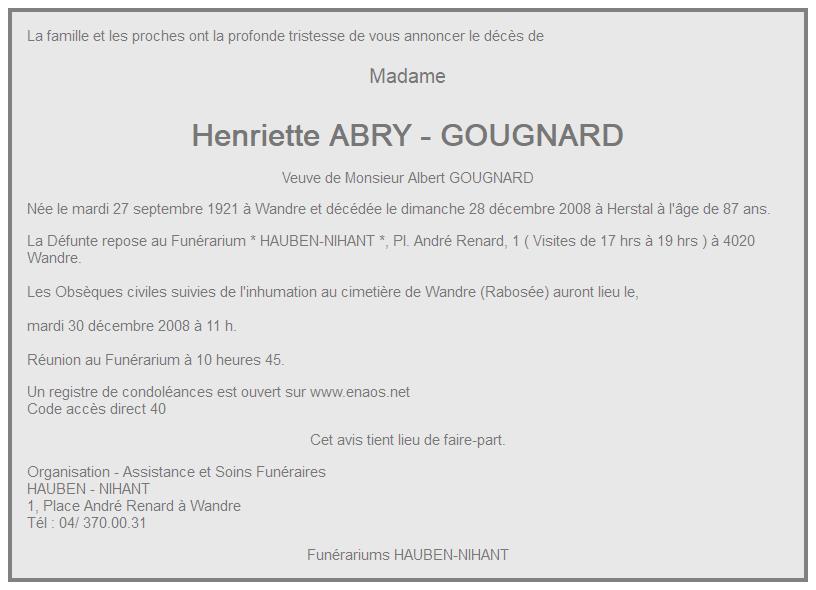 Image Annonce nécrologique