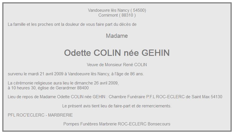 Image Annonce nécrologique