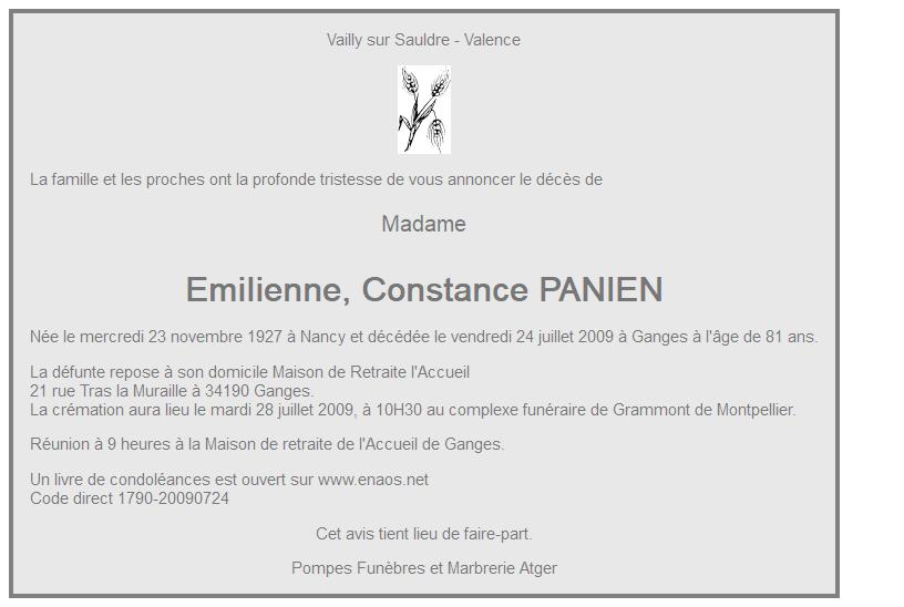 Image Annonce nécrologique