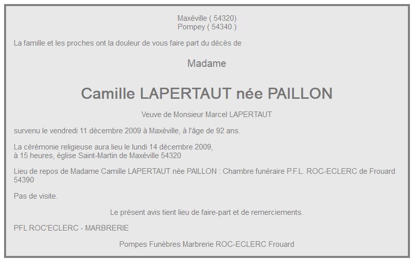 Image Annonce nécrologique