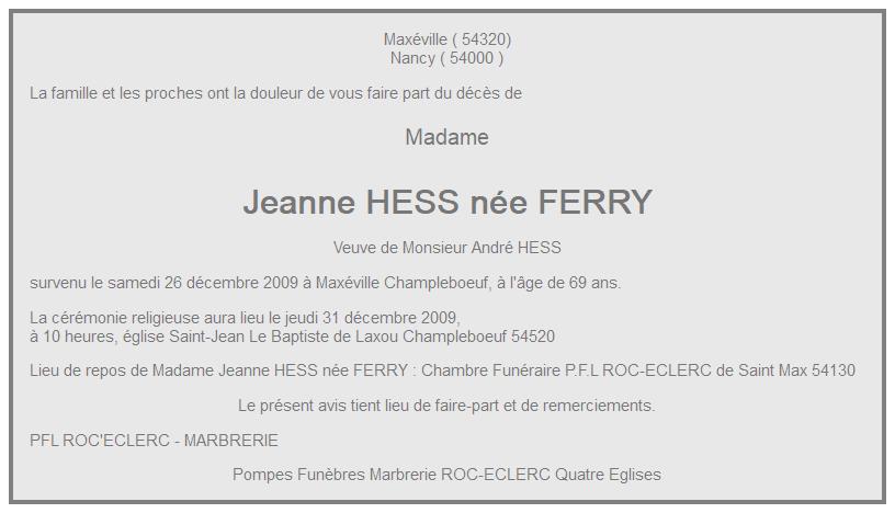 Image Annonce nécrologique