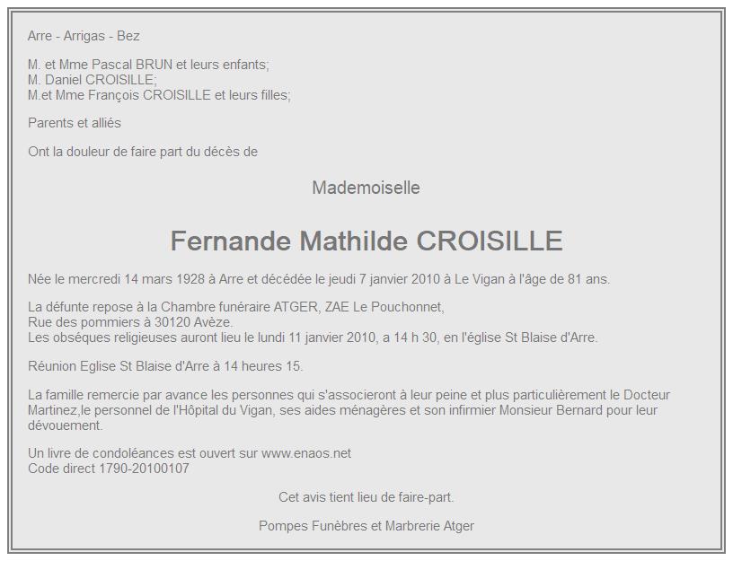 Image Annonce nécrologique
