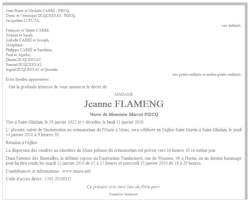 Image Annonce nécrologique