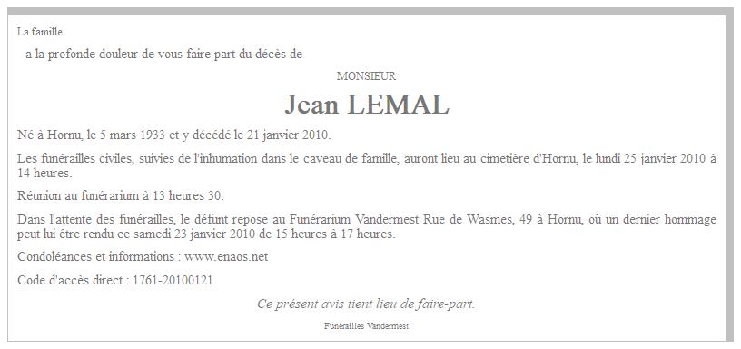 Image Annonce nécrologique