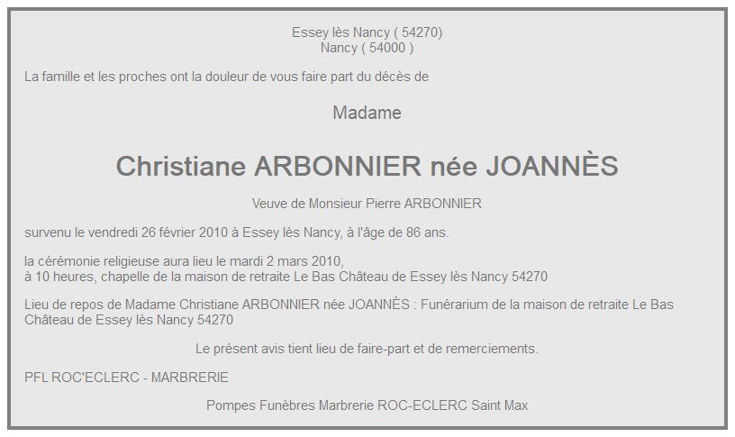 Image Annonce nécrologique