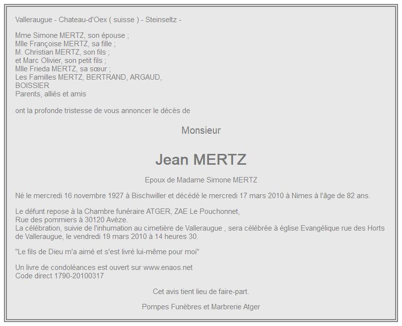 Image Annonce nécrologique
