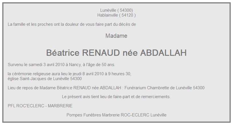 Image Annonce nécrologique