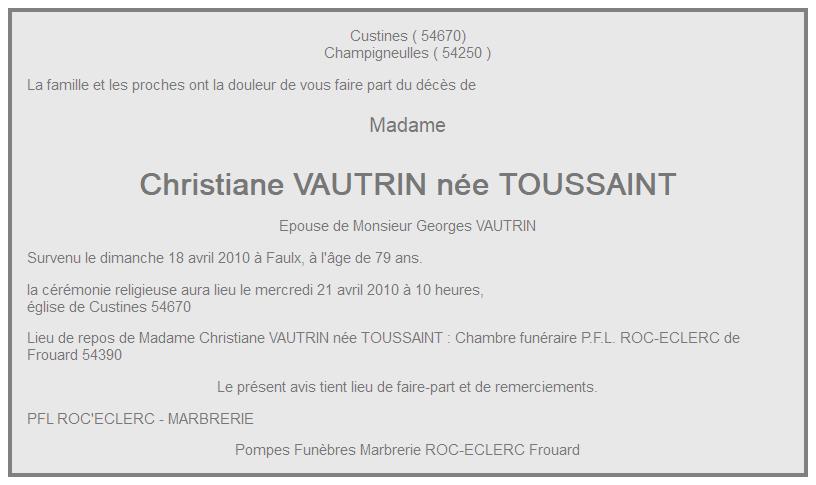 Image Annonce nécrologique