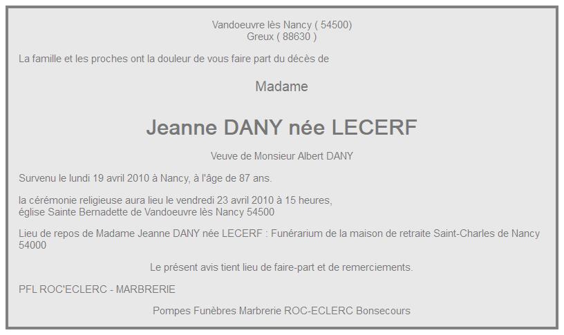 Image Annonce nécrologique