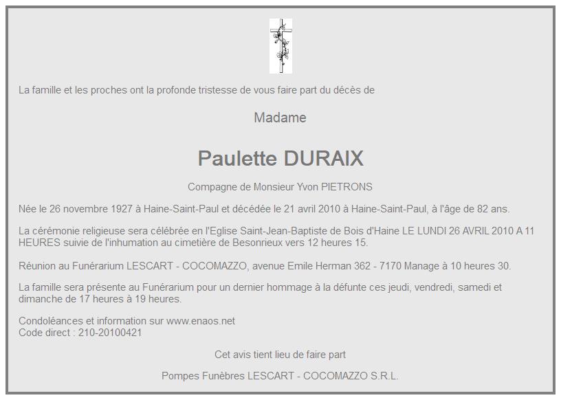 Image Annonce nécrologique