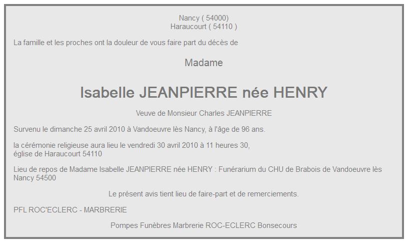 Image Annonce nécrologique