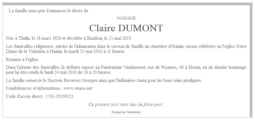 Image Annonce nécrologique