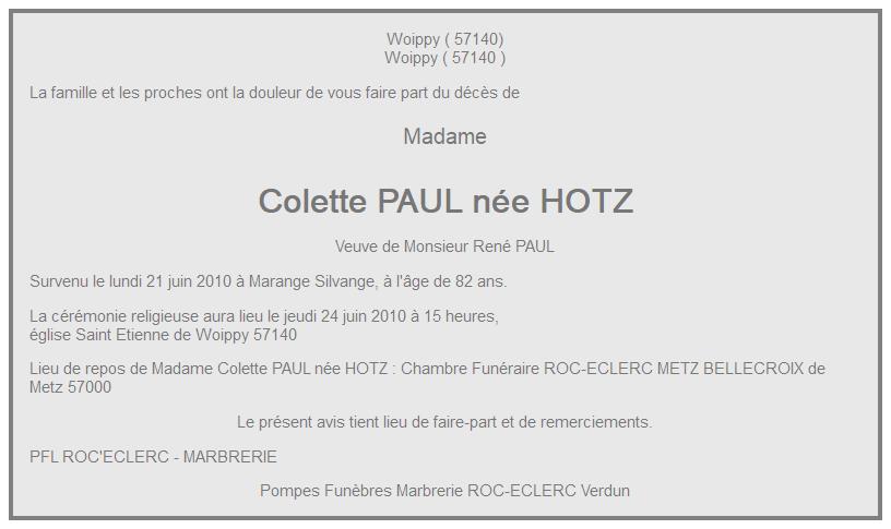 Image Annonce nécrologique