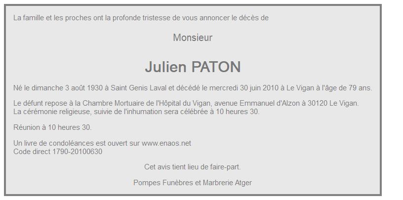 Image Annonce nécrologique