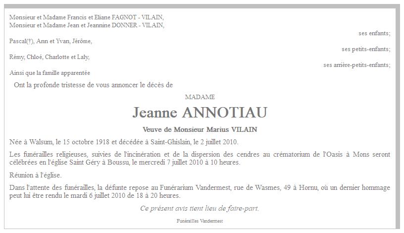 Image Annonce nécrologique