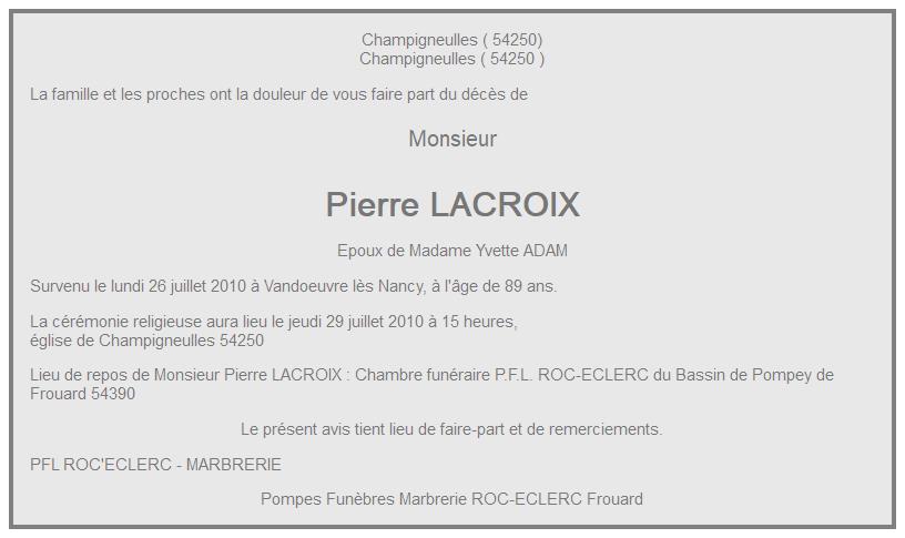 Image Annonce nécrologique