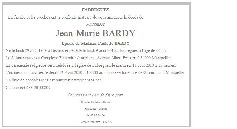 Image Annonce nécrologique