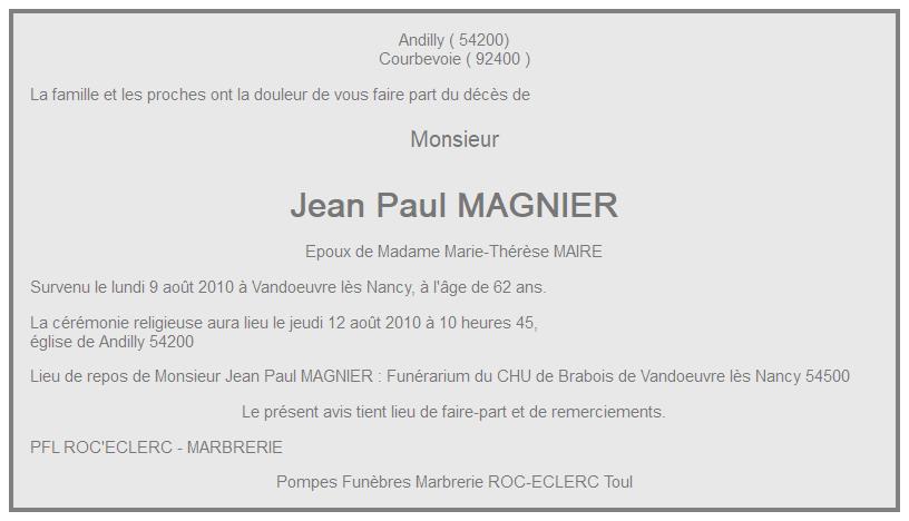 Image Annonce nécrologique