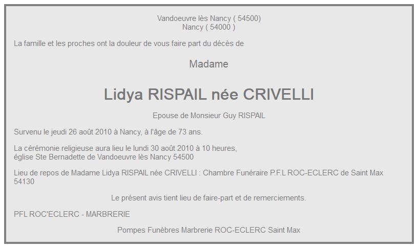 Image Annonce nécrologique