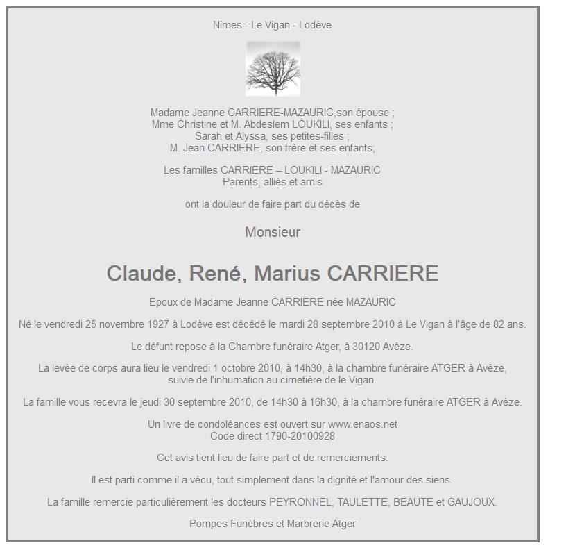 Image Annonce nécrologique