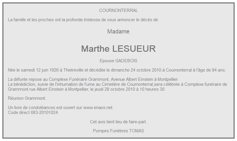 Image Annonce nécrologique