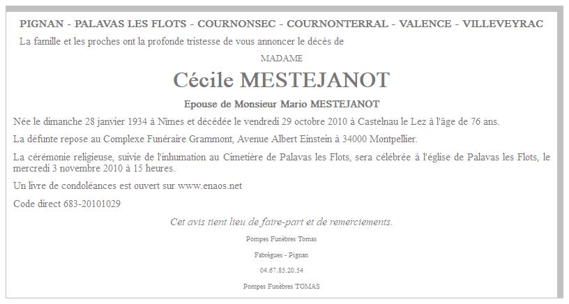Image Annonce nécrologique