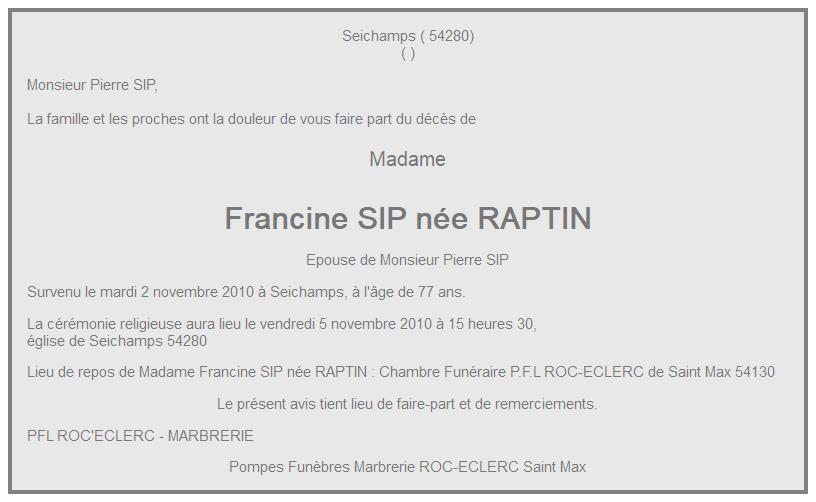 Image Annonce nécrologique