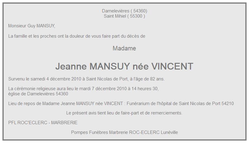 Image Annonce nécrologique