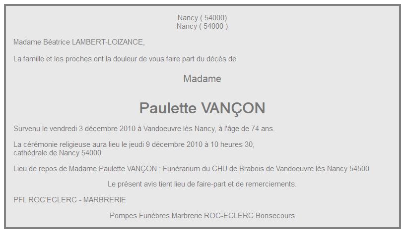 Image Annonce nécrologique