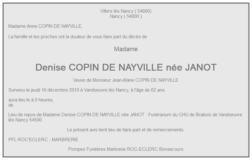 Image Annonce nécrologique