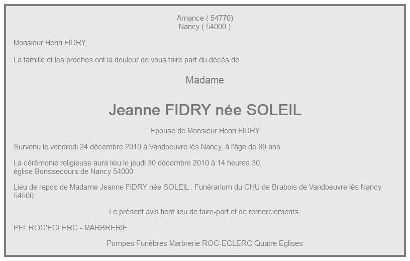 Image Annonce nécrologique