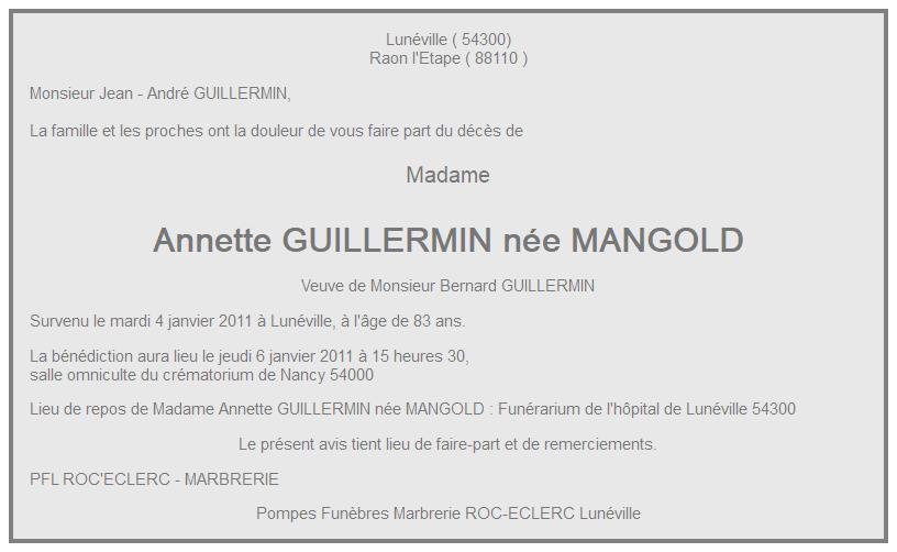 Image Annonce nécrologique