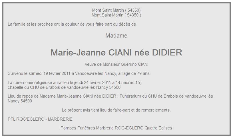 Image Annonce nécrologique