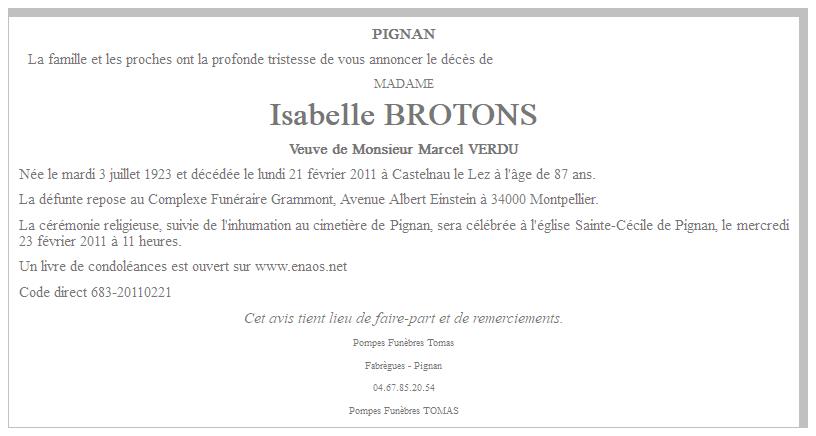 Image Annonce nécrologique