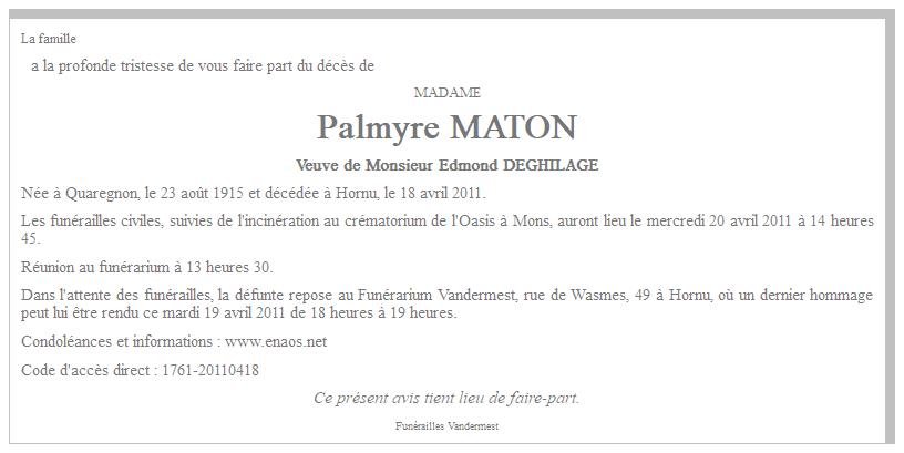 Image Annonce nécrologique