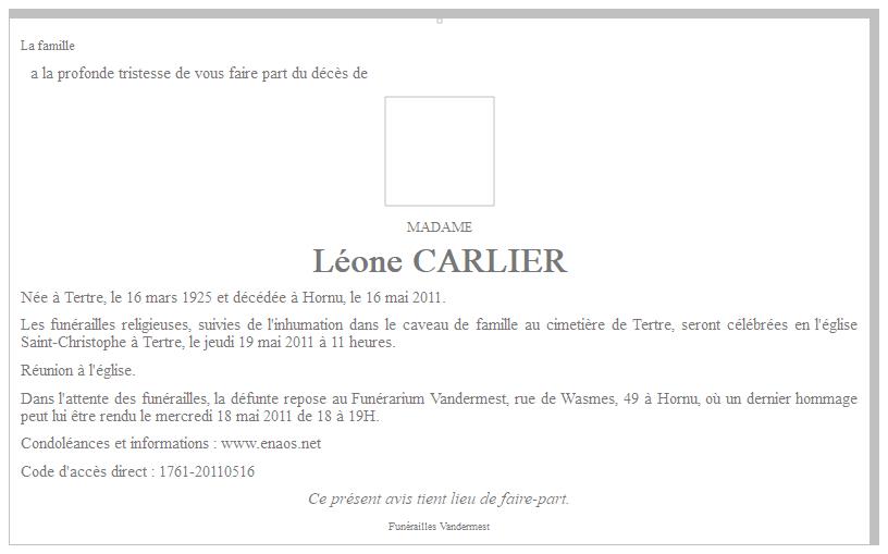Image Annonce nécrologique
