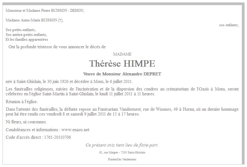 Image Annonce nécrologique