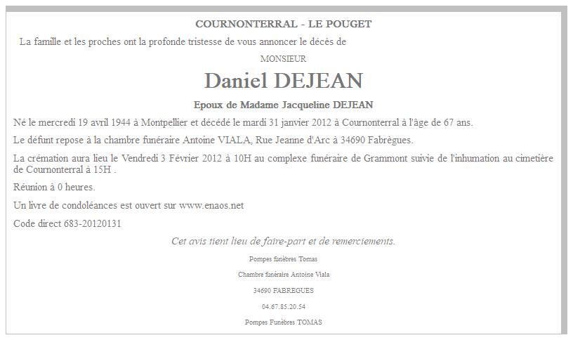Image Annonce nécrologique