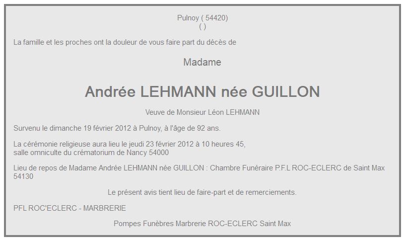 Image Annonce nécrologique